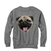 Men's Lost Gods Pug Time  Adult Sweatshirt