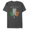 Men's Lost Gods St. Patrick's Day Distressed Irish Clover Flag  Adult T-Shirt