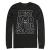 Men's Star Wars Father's Day Best Dad Darth Vader Helmet  Adult Long Sleeve Shirt