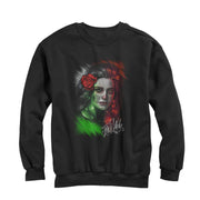 Men's Aztlan Sugar Skull Por Vida  Adult Sweatshirt