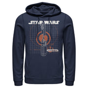 Men's Star Wars: The Rise of Skywalker Kyber Crystal  Adult Pull Over Hoodie