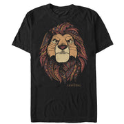 Men's Lion King Noble Decorative Simba  Adult T-Shirt