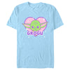 Men's Star Wars: The Mandalorian Kawaii Grogu Heart  Adult T-Shirt