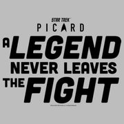 Men's Star Trek: Picard A Legend Never Leaves the Fight Logo  Adult T-Shirt