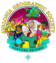 Men's Strange World Avalonia Geographic Society Venture Beyond Group  Adult T-Shirt