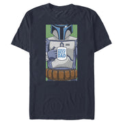 Men's Star Wars Boba Fett World's Best Dad  Adult T-Shirt