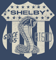 Men's Shelby Cobra Distressed White G.T. 600 American Logo  Adult T-Shirt