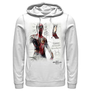 Men's Marvel Spider-Man: No Way Home Integrated Suit Sketch  Adult Pull Over Hoodie