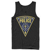 Men's Stranger Things Hawkins Police Crest  Adult Tank Top