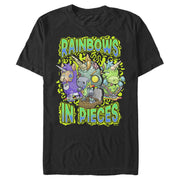 Men's R.I.P. Rainbows in Pieces Unicorn Logo Swirl  Adult T-Shirt