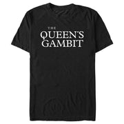 Men's The Queen's Gambit Black Logo  Adult T-Shirt