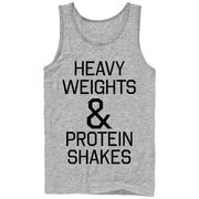 Men's CHIN UP Heavy Weights and Protein Shakes  Adult Tank Top