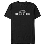 Men's Marvel: Secret Invasion Black and White Logo  Adult T-Shirt