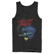 Men's Superman Daily Planet in News  Adult Tank Top