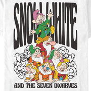 Men's Snow White and the Seven Dwarves Dwarf Group Logo  Adult T-Shirt