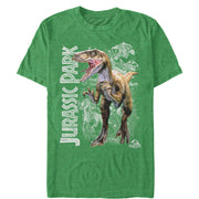 Men's Jurassic Park Raptor Dino Shadows  Adult T-Shirt