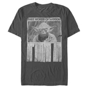 Men's Star Wars Yoda Words of Wisdom  Adult T-Shirt