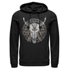 Men's Lost Gods Cow Skull With Feathers  Adult Pull Over Hoodie