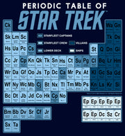 Men's Star Trek Periodic Table Of Starfleet  Adult Pull Over Hoodie