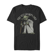 Men's Star Wars Yoda Best Grandpa Ever  Adult T-Shirt