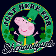 Men's Peppa Pig Just Here for the Shenanigans  Adult T-Shirt