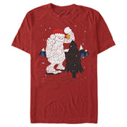 Men's Lost Gods Decorating wth Yeti  Adult T-Shirt