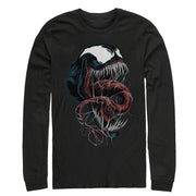 Men's Marvel Venom Close-Up  Adult Long Sleeve Shirt