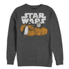 Men's Star Wars The Last Jedi Happy Halloween Porg Logo  Adult Sweatshirt