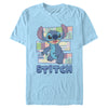 Men's Lilo & Stitch Retro Pattern Panels  Adult T-Shirt