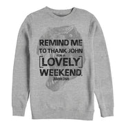 Men's Jurassic Park Lovely Weekend  Adult Sweatshirt