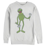 Men's The Muppets Kermit Flower Bouquet  Adult Sweatshirt