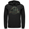 Men's Jurassic Park Dark Camo Logo  Adult Pull Over Hoodie