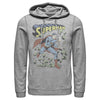 Men's Superman Hero Smash Barriers  Adult Pull Over Hoodie