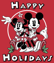 Men's Mickey & Friends Mickey & Minnie Holiday  Adult Sweatshirt