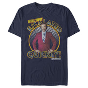 Men's Anchorman Ron Burgundy Escalated Quickly  Adult T-Shirt