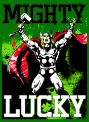 Men's Marvel St. Patrick's Day Mighty Lucky Thor  Adult T-Shirt