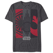 Men's Star Wars The Force Awakens Triple Logo  Adult T-Shirt