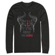 Men's Maleficent: Mistress of All Evil All About Horns  Adult Long Sleeve Shirt