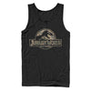 Men's Jurassic World Camouflage Print Logo  Adult Tank Top