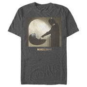 Men's Star Wars: The Mandalorian The Child Bounty Silhouette  Adult T-Shirt