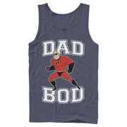 Men's The Incredibles Mr. Incredible Dad Bod  Adult Tank Top