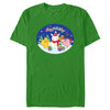 Men's Pokemon Christmas Happy Holidays Snowman  Adult T-Shirt