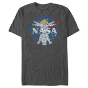 Men's NASA Vitruvian Astronaut Chevron Logo  Adult T-Shirt