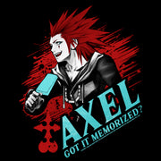 Men's Kingdom Hearts Chain of Memories Axel, Got It Memorized  Adult T-Shirt