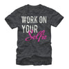 Women's CHIN UP Work on Your Selfie  Adult Boyfriend Tee