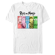 Men's Rick And Morty Colorful Family Panels  Adult T-Shirt