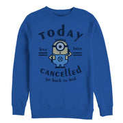 Men's Despicable Me Minion Today Cancelled  Adult Sweatshirt