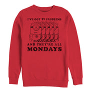 Men's Despicable Me Minion Monday Problems  Adult Sweatshirt