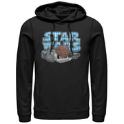 Men's Star Wars Cute Chewie Hair Party Cartoon  Adult Pull Over Hoodie