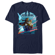 Men's Star Wars The High Republic Race to Crashpoint Tower  Adult T-Shirt